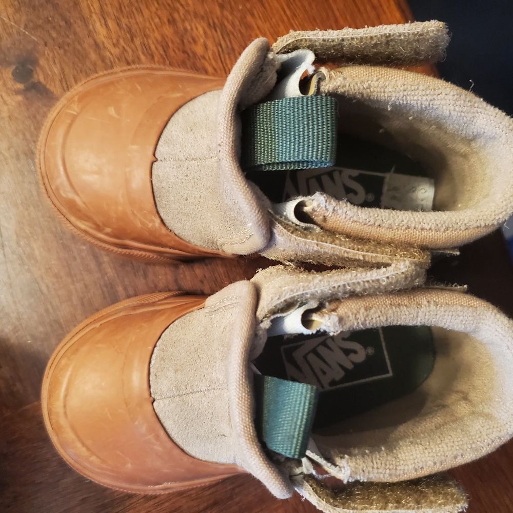 Vans Kids Tan and Brown Boots